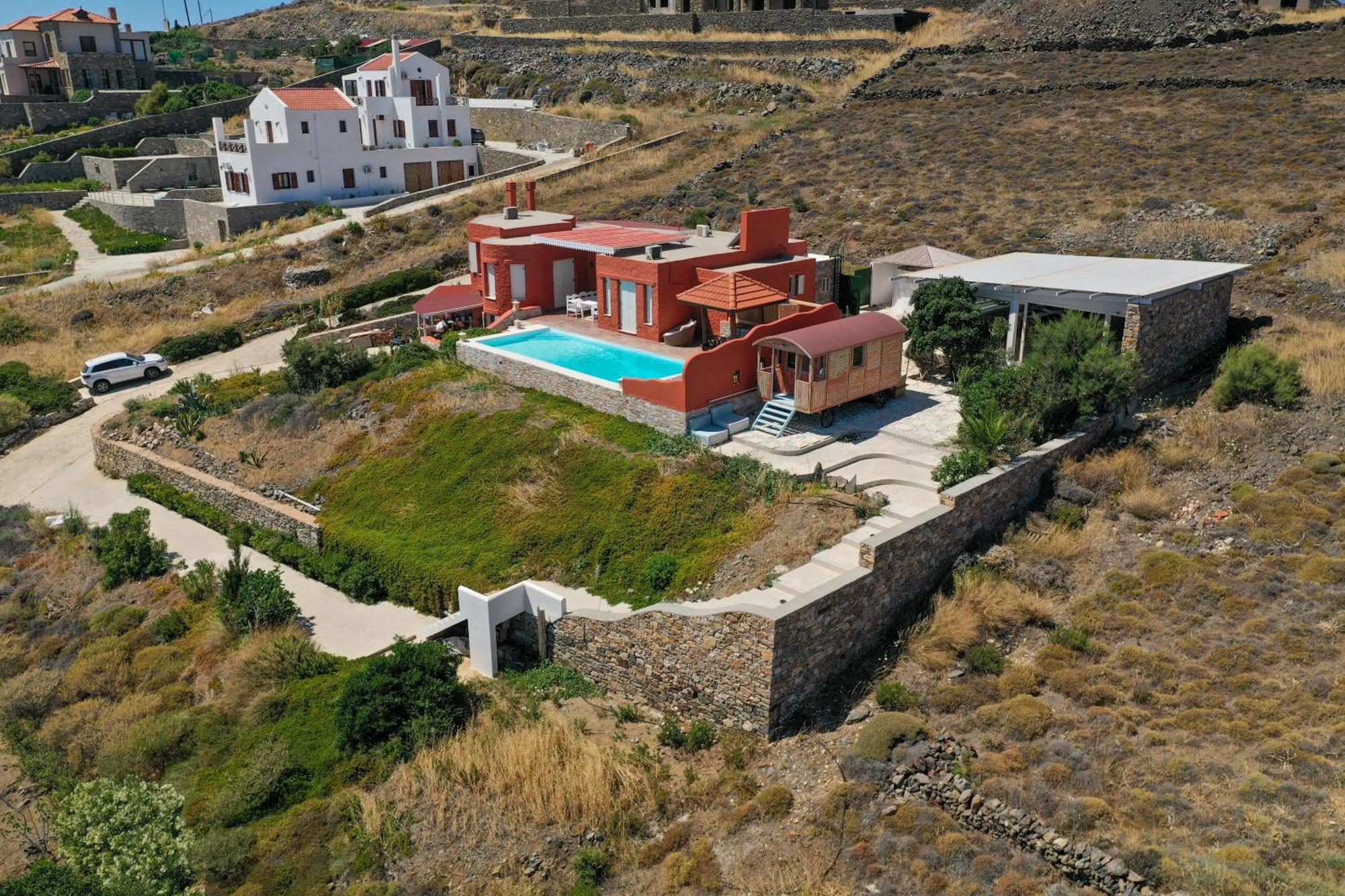 Villa Zen Dans Le Bleu Ermúpoli Kültér fotó